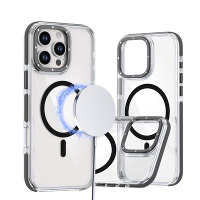 Магнитный чехол для телефона для iPhone 17 16 Pro Max 15 14 Plus 13 Pro 12 11 Беспроводная зарядка Прозрачная Конфетная Задняя Жесткая Крышка