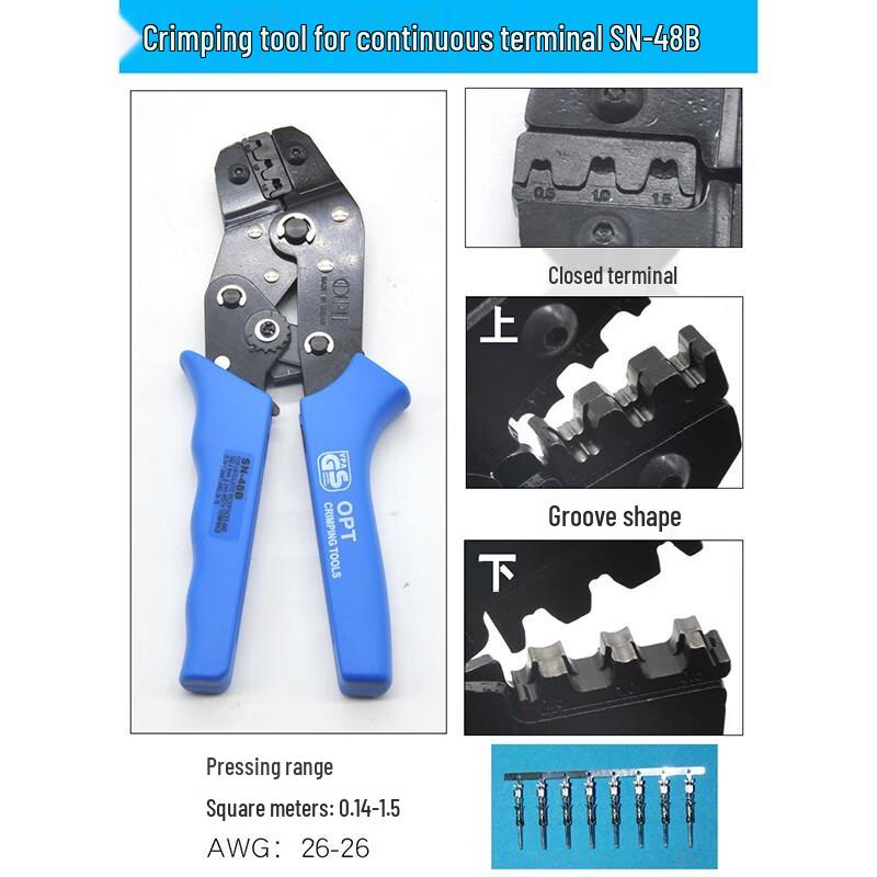 OPT SN-48B Ratchet Terminal Crimping Pliers