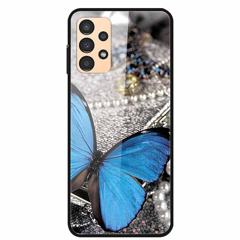 Чехол для Samsung A53 5G 2022 Мраморное Закаленное Стекло Жесткая Задняя Крышка для Samsung Galaxy A33 A73 5G Чехлы для Телефона Защитные Fundas