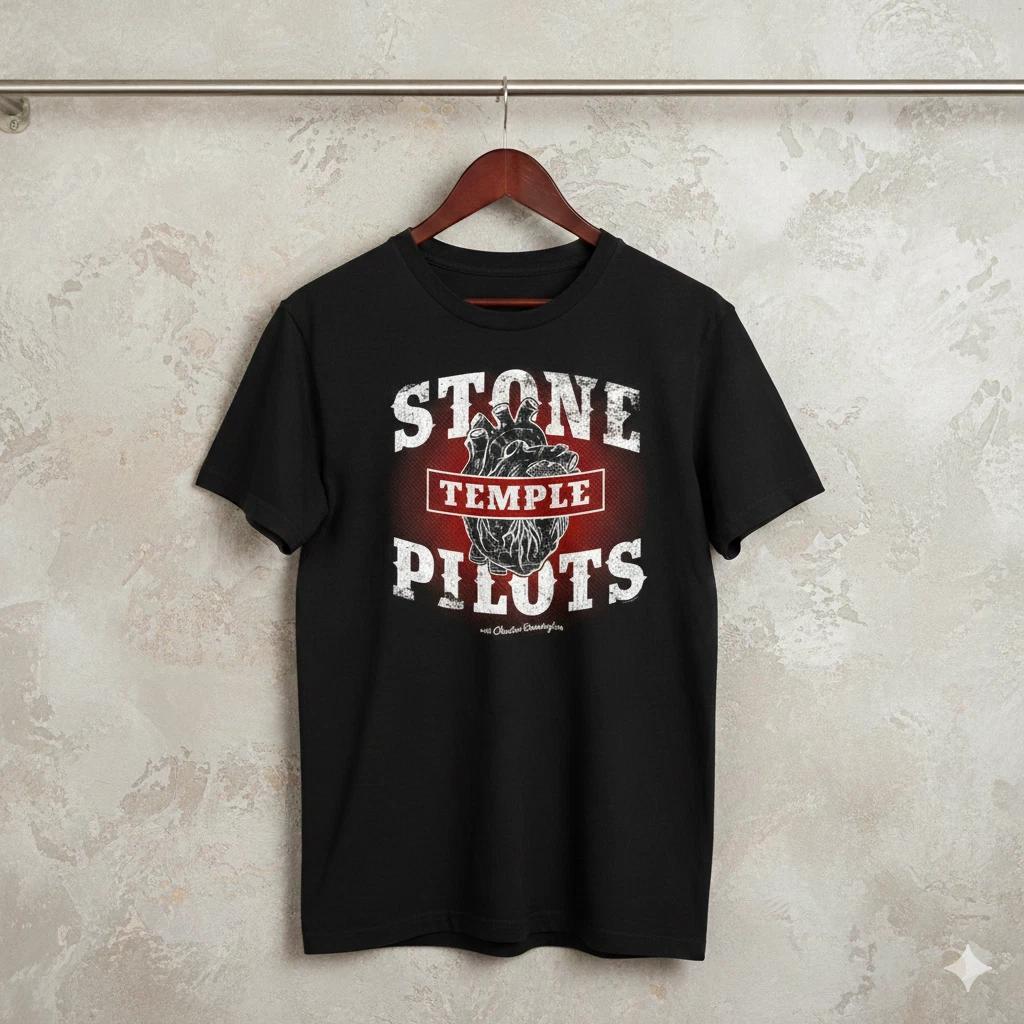 Мужские и женские футболки Stone Temple Pilots Сердце Логотип Винтажная Рок-группа