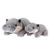 SunLemon Fluffies Маленький карликовый гиппопотам 12 x 21 x 16 см Плюшевая игрушка Милый зоопарковый гиппопотам P-1423