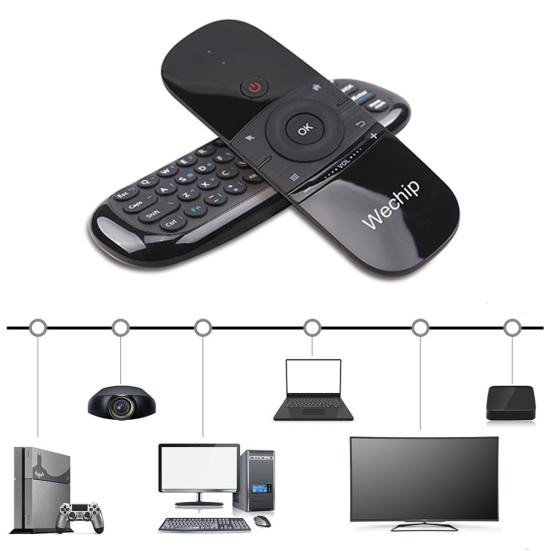 W1 2.4G Беспроводная клавиатура Air Mouse Интеллектуальный пульт дистанционного управления для Android TV Box PC