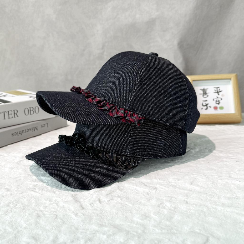 25 Years Of Early Autumn High-Quality Washed Denim Lace Baseball Cap Children'S Retro Face Cap