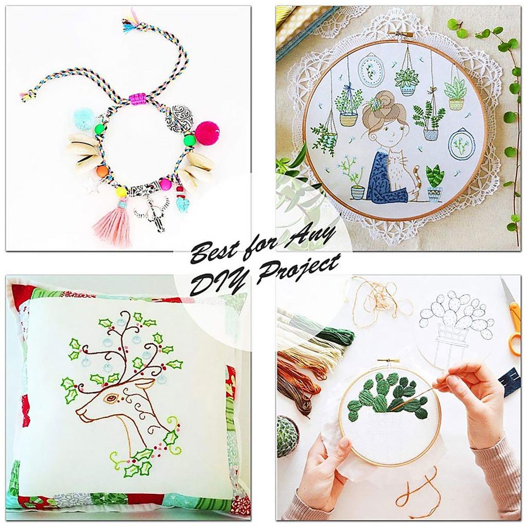 100/200/447 шт. Нитки для вышивания, смешанные цвета, хлопковые швейные мотки, набор ниток для рукоделия, вышивания крестиком, линия, инструменты для DIY, для изготовления браслетов