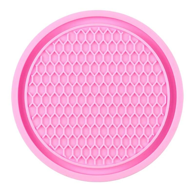 Автомобильный Нескользящий коврик для чашки с водой, украшение со стразами, авто интерьер для украшения автомобиля, аксессуары для тюнинга транспортных средств