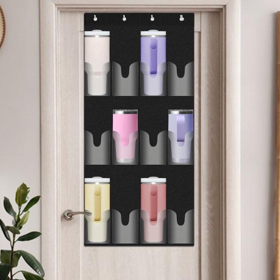 Держатель для бутылок с водой для чашек, 12 карманов, большой вместительный органайзер с 4