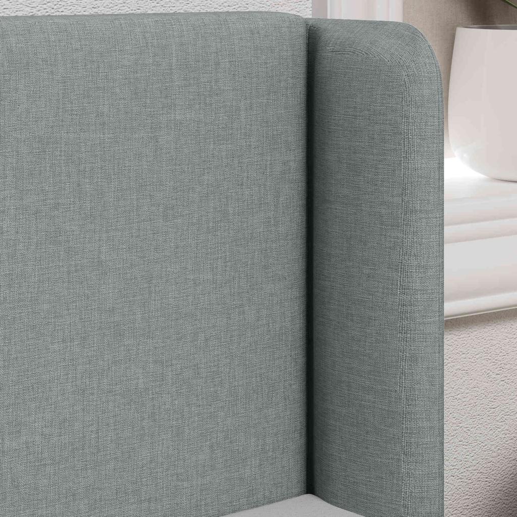 Ear Style Headboard in Grey 40.5 x 40.5 x 4 cm Fabric