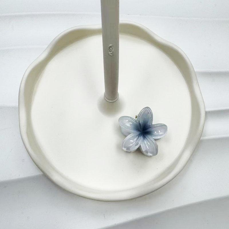 Европейский и американский Франжипани 4 см Модный зажим-краб для волос для пляжного отдыха