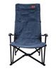 CAMPING MOON Relaxing Low Chair, Low-Style Chair, Canvas Fabric, Long Size, Denim, F-1002C-BL