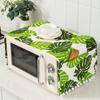 Nordic Microwave Dust Cover Tropical Plant Floral Green Leaf Oven Dust Cover Multi-functional Dustproof