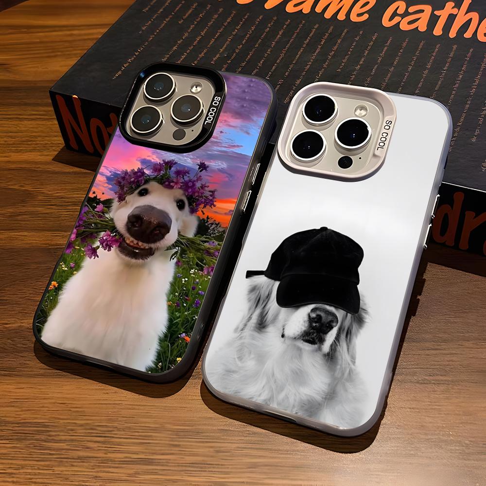 Забавные кошки и собаки Чехол для телефона для iPhone17 Air 16 15 14 Plus 13 12 11 Pro 7 8 XS Max XR Серебристый Черный Бамперный Чехол