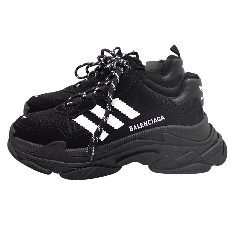 BALENCIAGA  712821 sneakers black leather mens