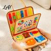 Sensory Busy Board for Toddlers Felt Learning Toddlers Multi-module Montessori Toys Portable Activity Bag Travel Fine Motor Skills Development Toys