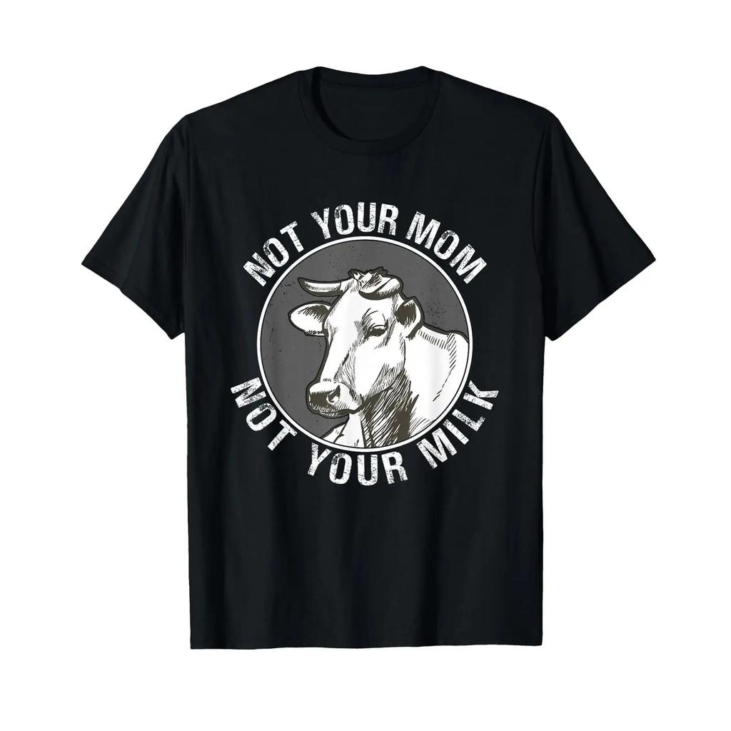 Not Your Mom Milk Vegan StateUnisext Farmer T Shirt vintage Washed graphic homme Stretched Slightly designer clothes Casual