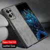 Роскошный кожаный чехол для OPPO Find N2 Чехол Мягкая силиконовая защита Чехол для телефона для Find N 2 5G Capa Funda Coque Стильный бампер