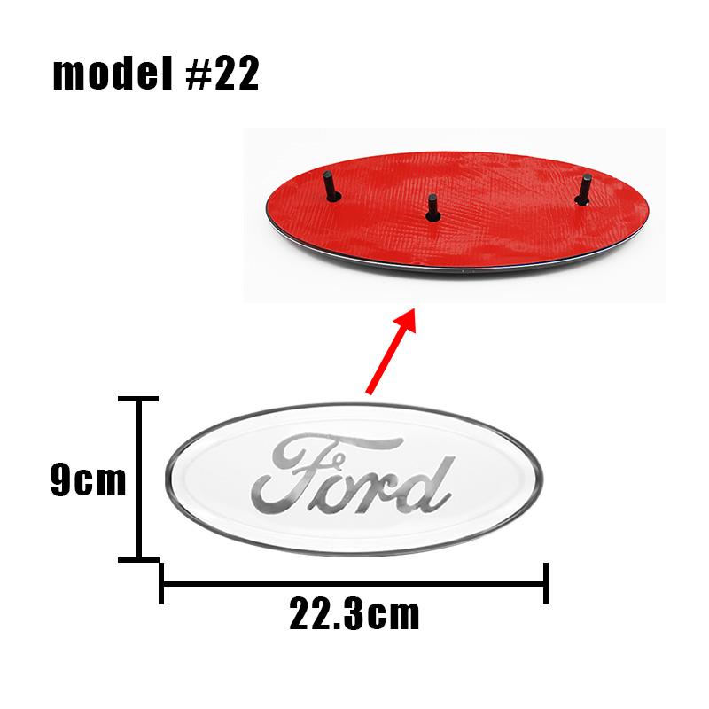 22.3cm*9CM Car Front Hood Bonnet Badge Grille Emblem Rear Trunk Stickers For Ford F350 F150 F250 F450 Edge Explorer Accessories