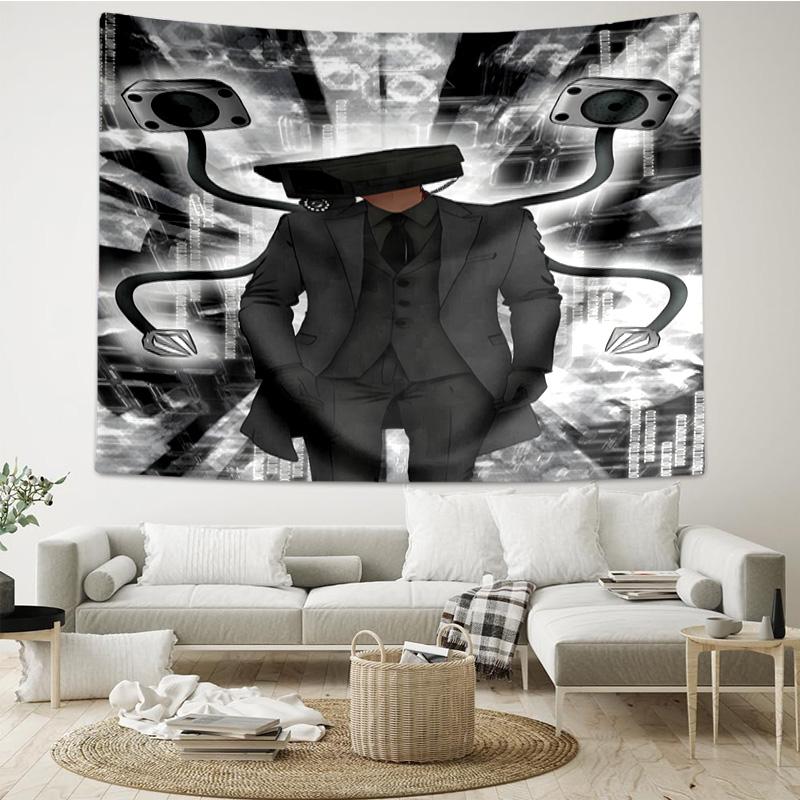 Cameraman robot Tapestry Hanging for Bedroom,Livingroom, Playroom,Decor Art Room Wall Tapestry Holiday and Birthday Gifts