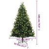 VidaXL Hinged Artificial Christmas Tree with Stand 180 Cm 356762