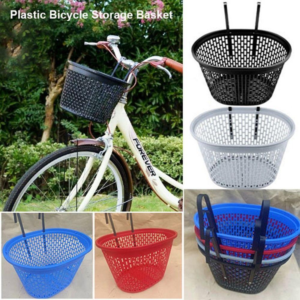 Multicolors Bicycle Storage Bag Plastic Student Front Basket  Rear Cycling Accessories