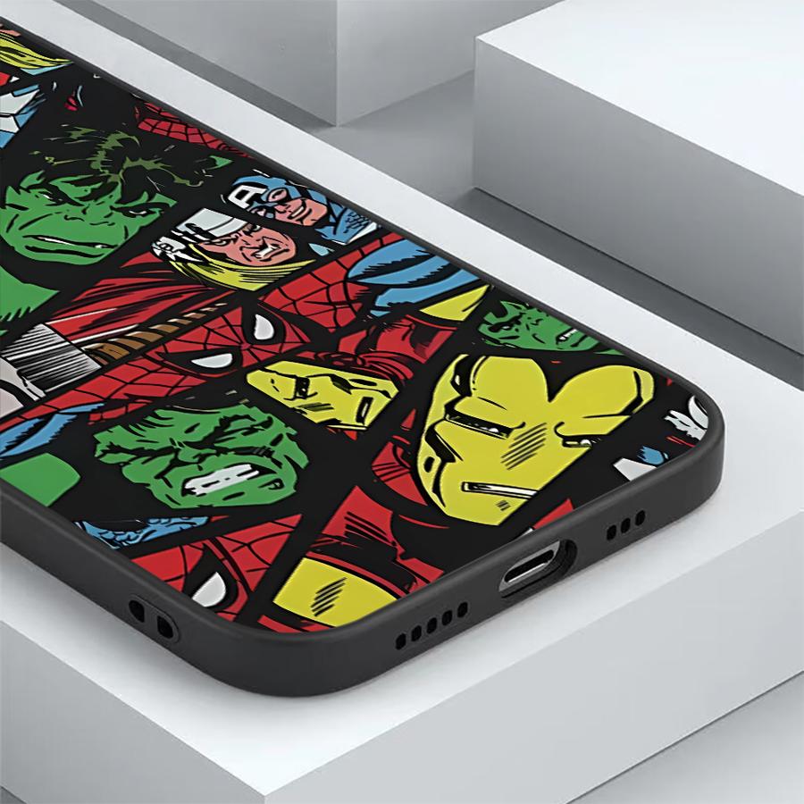 Чехол для телефона Apple iPhone 14 Air 15 Pro 7 8 13 XR XS MAX 12 11 17 Pro Max 16 Funda Чехол для телефона Marvel Мстители Капитан Америка