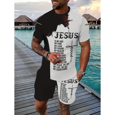 Летний винтажный принт с узором дракона 2 шт. Мужские 3D комплекты Футболка + Шорты 2 шт. комплект Новый костюм Мода Оверсайз Повседневный комплект из двух предметов