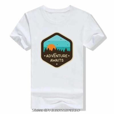 Футболка Eat Sleep Travel Repeat Mountains унисекс Adventure Hiking футболка Летняя футболка для активного отдыха Повседневная футболка с графическим принтом Топы Футболка Топы