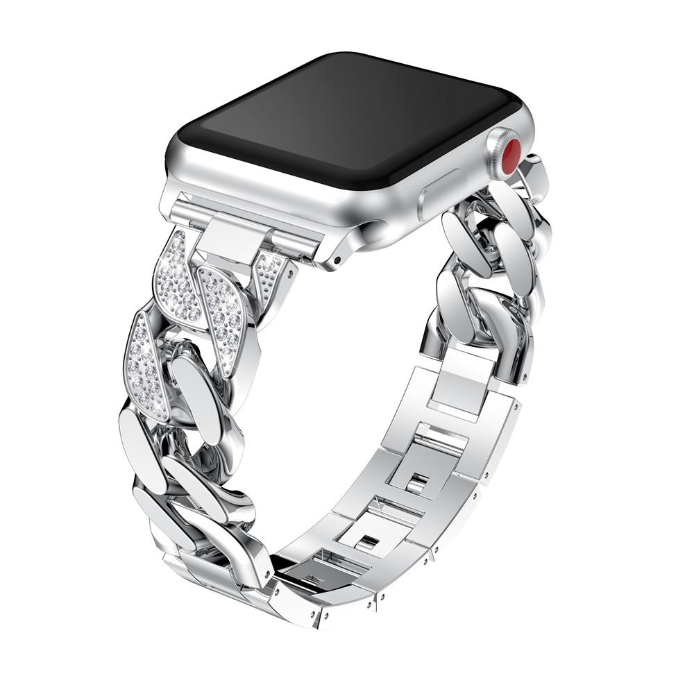 Классический ремешок для Apple Watch Band Ultra 2 49 мм 45 мм 41 мм 42 мм 38 мм 40 мм 44 мм браслет Corre iWatch series 9 8 7 6 5 4 se Diamond Strap