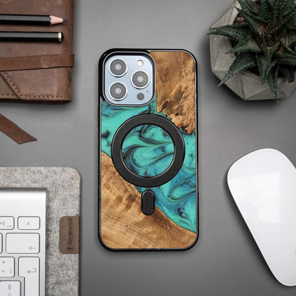 Bewood Unique case for iPhone 14 Pro Max - Turquoise with MagSafe
