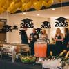 Украшения для выпускного 2026 года, centerpiece для стола на вечеринку по случаю выпускного с подвесными карточками и декоративными топперами, набор декора на тему церемонии для обеденного стола