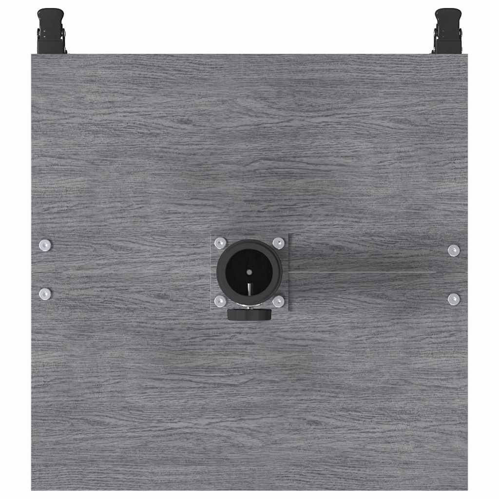 Umbrella Base Dark Grey Wood Look 45 x 45 x 31.5 cm