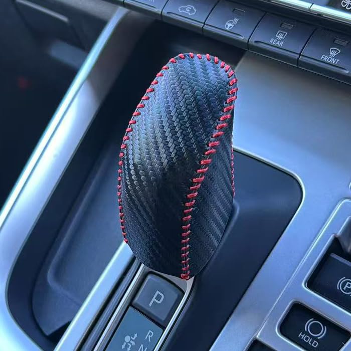 Накладка на ручку переключения передач из углеродной кожи Серия 90 Voxy Noah Серия 40 Alphard Vellfire Серия 10 Sienta Совместимый с Toyota Защитный чехол на рычаг переключения передач Гибрид