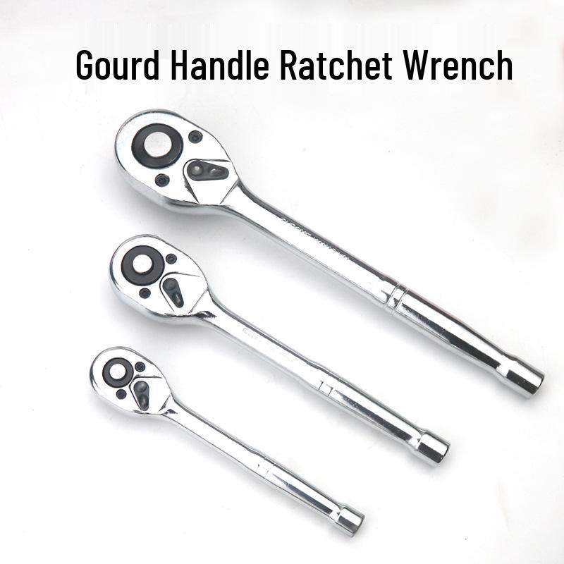 Набор реверсивных быстросъемных трещоточных ключей (24 зуба) – Размеры 1/2", 3/8", 1/4" для авторемонта