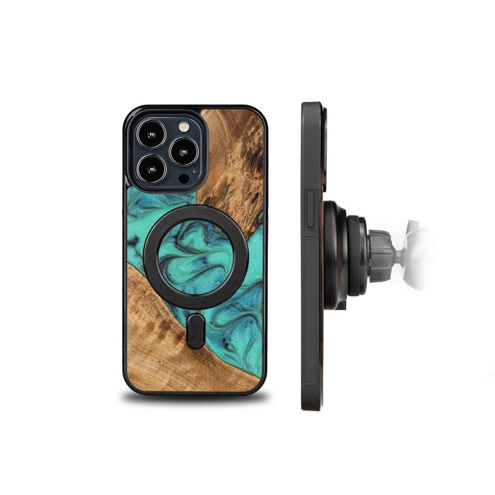 Bewood Unique case for iPhone 13 Pro - Turquoise with MagSafe
