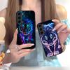 Неоновый чехол-бампер с тигром для мобильного телефона Samsung Galaxy S25 S24 S23 S22 S21 Plus FE Ultra, разноцветный силиконовый чехол, красивые чехлы для телефонов