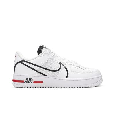 Air Force 1 React 'D / MS / X' (унисекс) Белые / Черные / Университетский Красный Скейтбордические Кроссовки CD4366 100