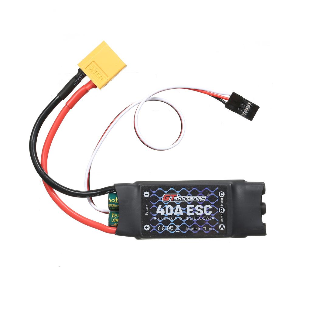 GTSKYTENRC 2-4S 40A бесщеточный регулятор скорости двигателя ESC с дистанционным управлением BEC ESC для фиксированного крыла