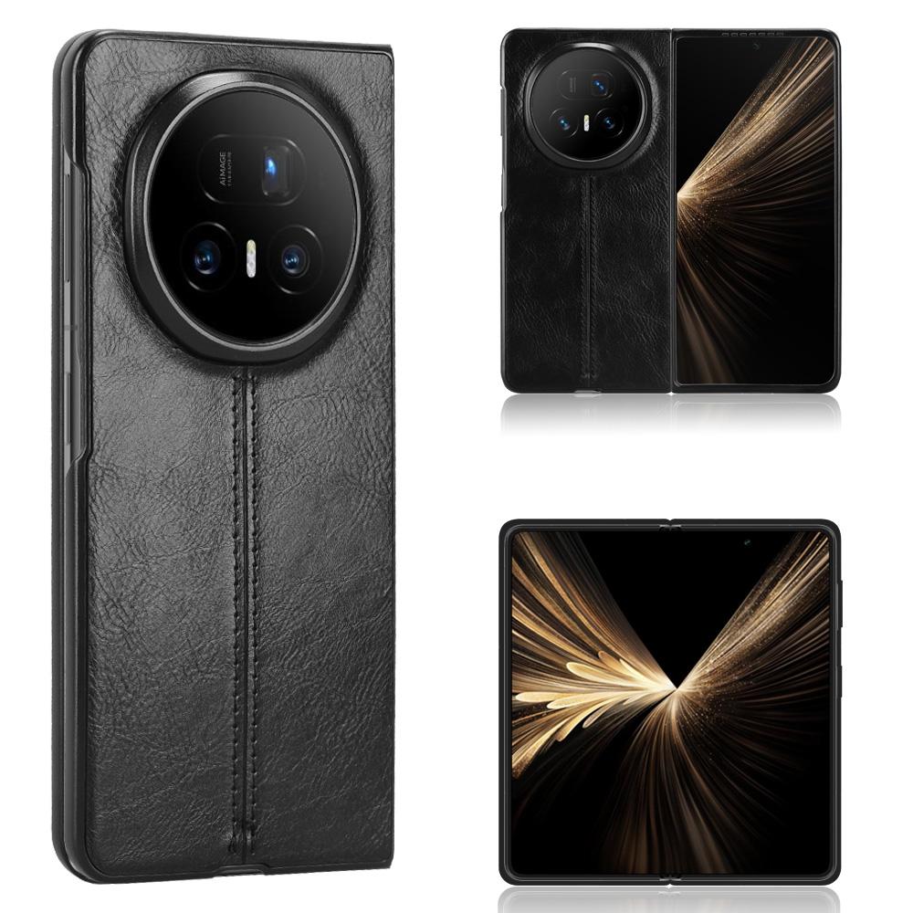 Чехол для Honor Magic V5 5G, простроченный, с покрытием из ПУ кожи, ПК чехол для телефона