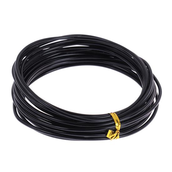 1 рулон, 5 м, проволока для бонсай, гибкая, многоразовая, нержавеющая, гибкая, удобная для хранения, форма растения, 6 размеров, тренировочная ветка бонсай, черная проволока для балкона