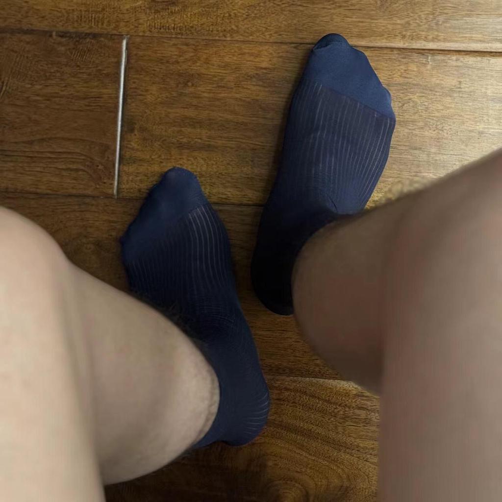 ZNINEG Японские мужские формальные нейлоновые чулки в вертикальную полоску