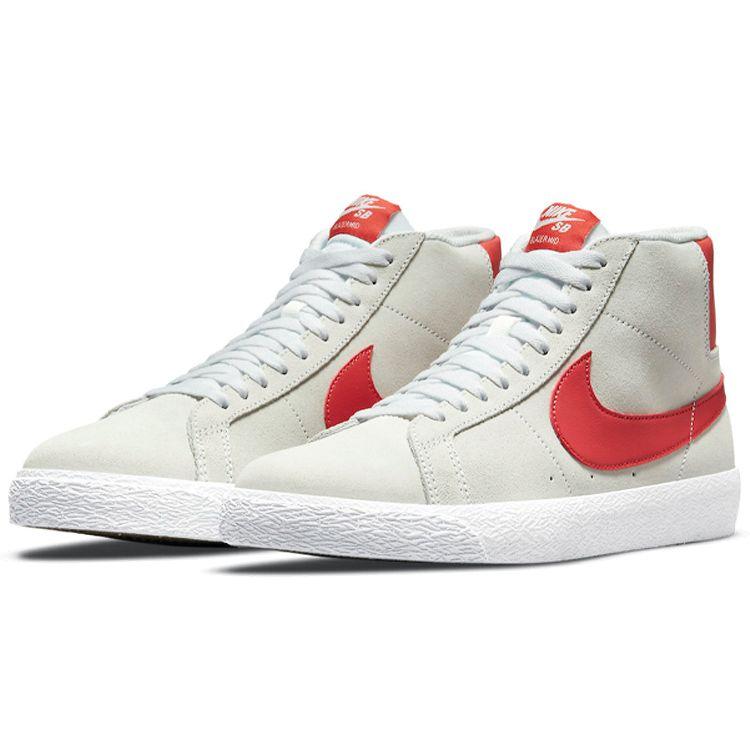 Nike Мужские кроссовки Blazer Mid SB Lobster белые Summit-White 864349-108