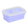 350ML/800ML Silicone Folding Lunch Box Portable Lightweight Food Storage Container for Office School Home