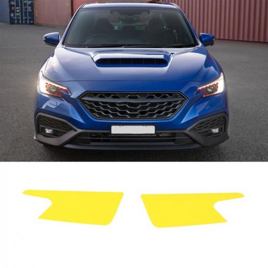 Желтая пленка-накладка на фары Комплект для For Subaru WRX -
