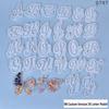 Crystal Resin Silicone Mold: 26 Irregular Letter Pendants for DIY Charms