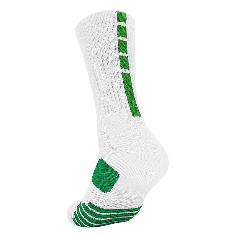 Men's Anti-Slip Sweat-Absorbent Mid-Tube Sports Socks for Basketball and Running