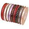Classic Gold-stamped Heart Ribbons 1cm*30 meters Gift Packaging Ribbon  DIY