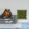 Сцена Рождества Скульптура Акриловая Елочная игрушка Настольное украшение Настенные часы Декоративные