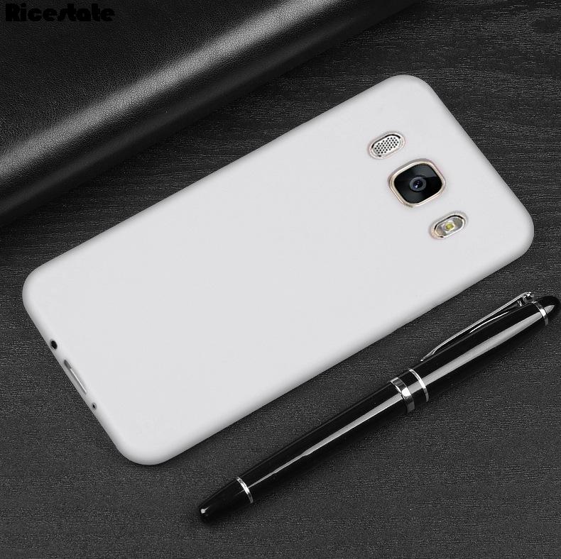 Матовый силиконовый ТПУ мягкий задний чехол-бампер для Samsung J5 J510 J3 J310 J7 J710 2016 Конфетные однотонные чехлы