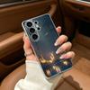 Чехол для телефона 'Охота на оленей' для Samsung S25, S24, S21, S22, S23, S30, Ultra, S20, Plus, Fe, Lite, Прозрачная крышка