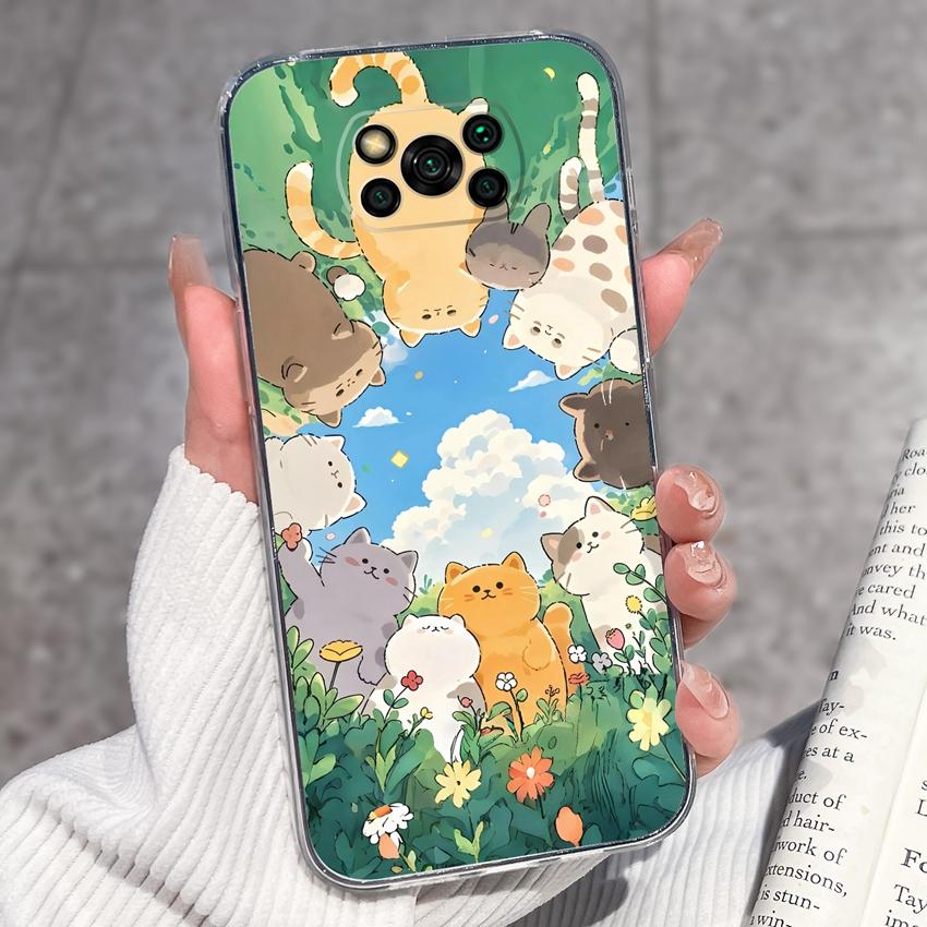 Прозрачный чехол для телефона Xiaomi Poco X3 X4 NFC X5 X6 X7 Pro F3 F4 GT F5 Мягкий ТПУ чехол Ретро узоры карманных часов Ударопрочный чехол для Xiaomi Накладка Capa