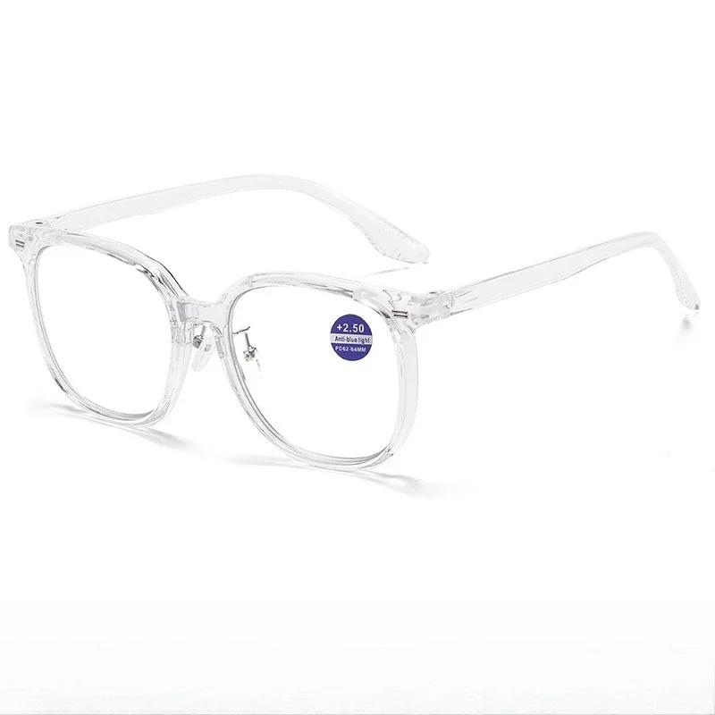 Fashion Photochromic Presbyopia Glasses Comfortable Large Frame Anti-blue Light Reading Glasses Men's and Women's Trend Glasses